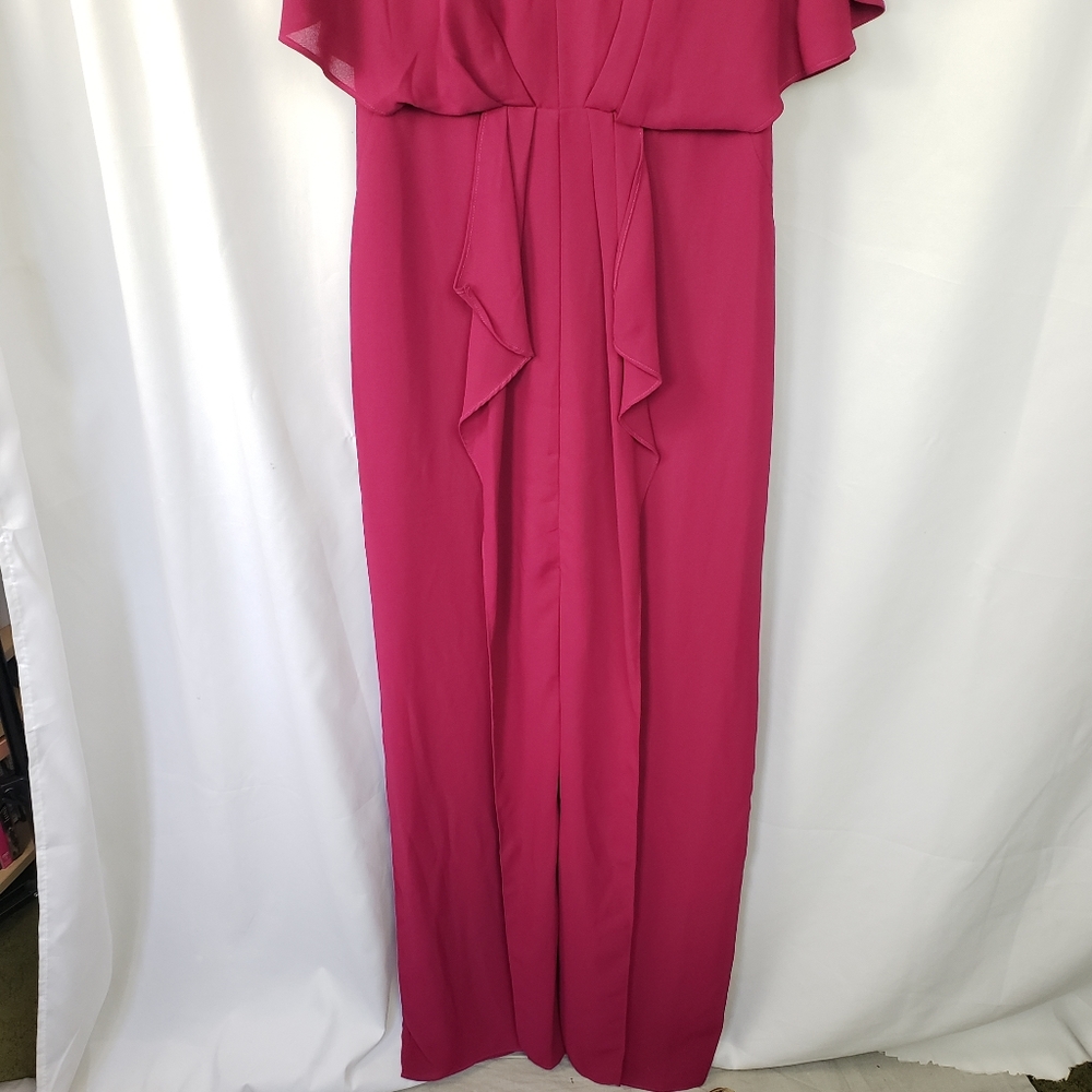 H by Halston V Neck Ruffle Dress - Picture 4 of 10